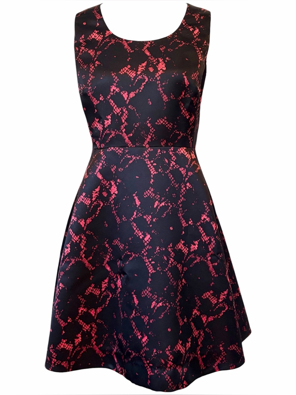 Louis Vuitton Pre-Fall 2013 Silk Lace Print Fit & Flare A-Line Cocktail Dress